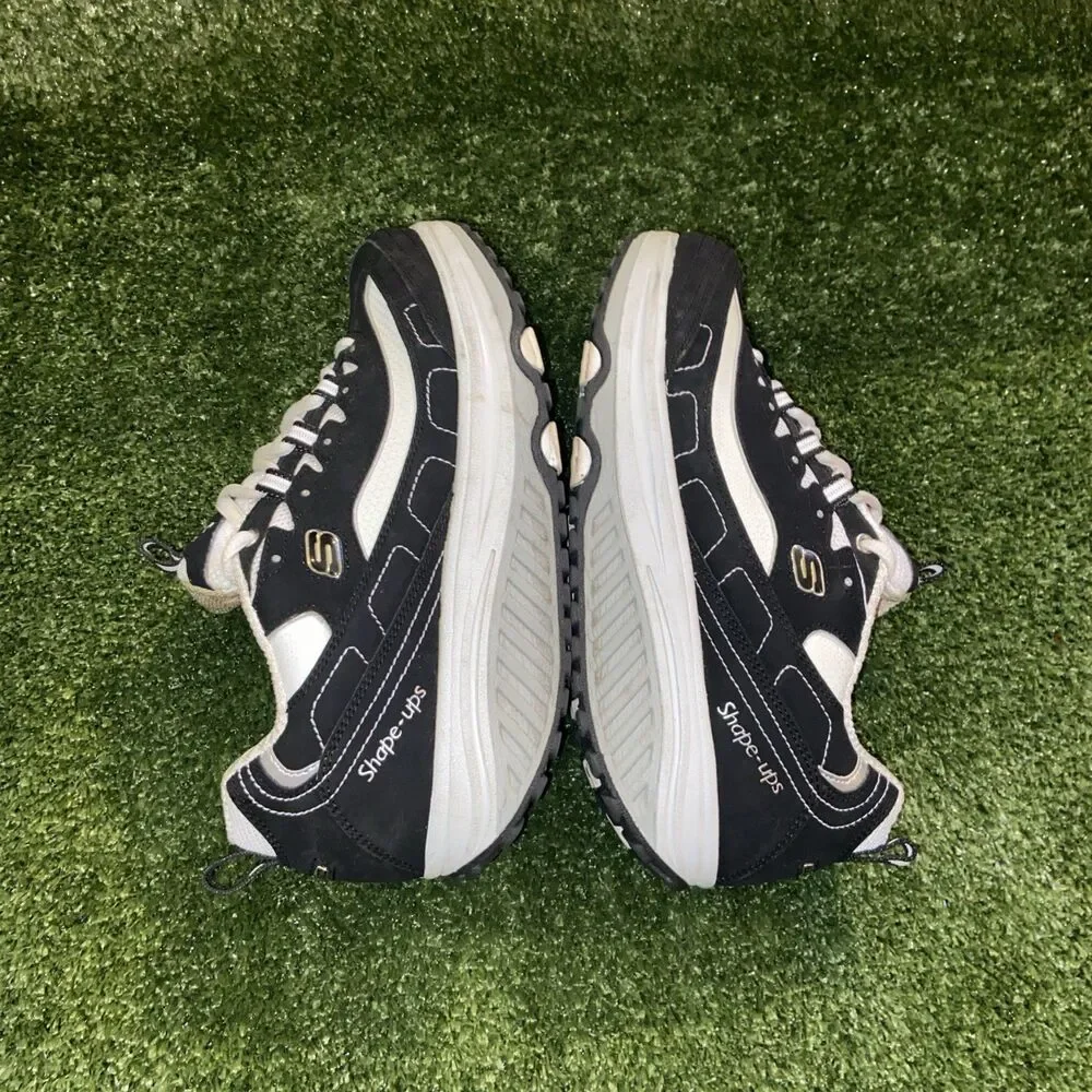 Skechers Shape-Ups Women’s Size 8 Black Toning Walking Gym Athletic Sneakers